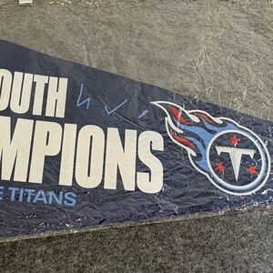 Tennessee Titans 2021 AFC South Championship Pennant 11.5”x29”